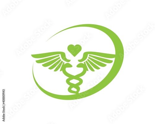 caduceus medical care logo
