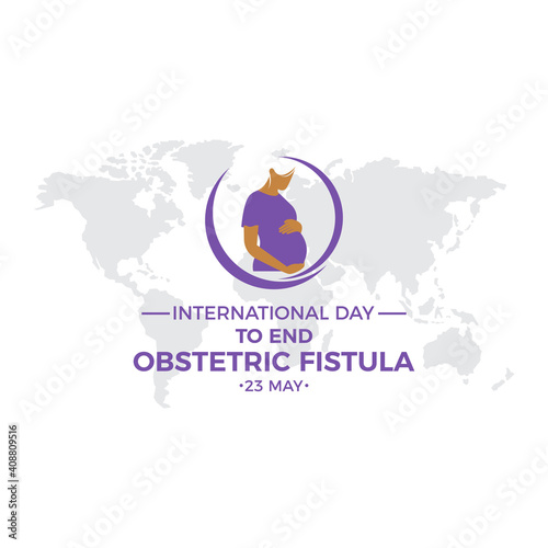 International Day To End Obstetric Fistula vector template.