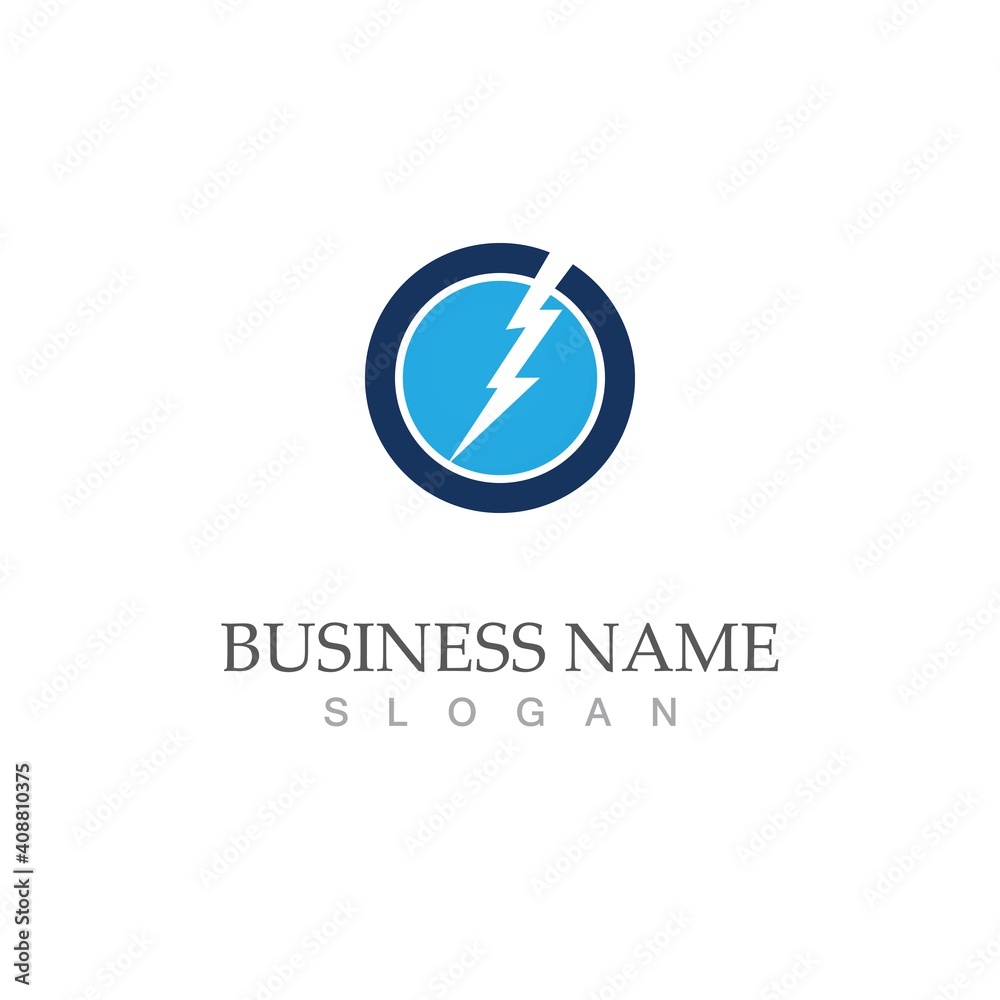thunderbolt logo vector illustration template thunderbolt logo vector illustration template