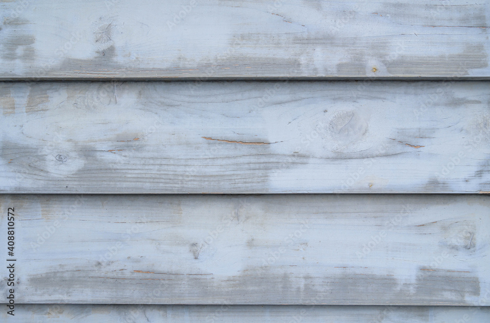 Naklejka premium 水色の板壁