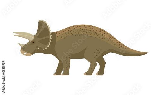 Prehistoric dinosaur triceratops