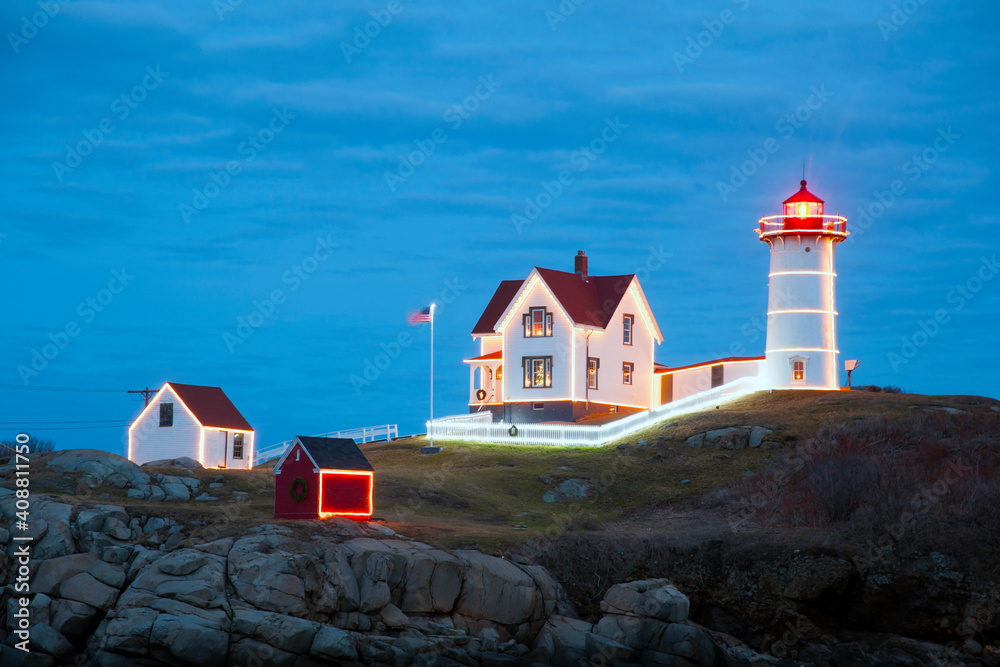 Maine Lighthouse Shines Bright for the Holiday Season