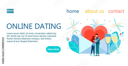 Online dating website template design