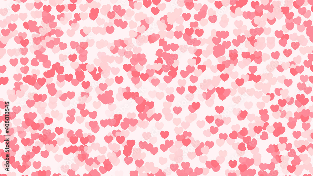 Beautiful Confetti Hearts Falling on Background. Invitation Template Background Design, Greeting Card, Poster. Valentine Day. Vector illustration Beautiful Confetti Hearts Falling on Background. Invitation Template Background Design, Greeting Card, Poster. Valentine Day. Vector illustration