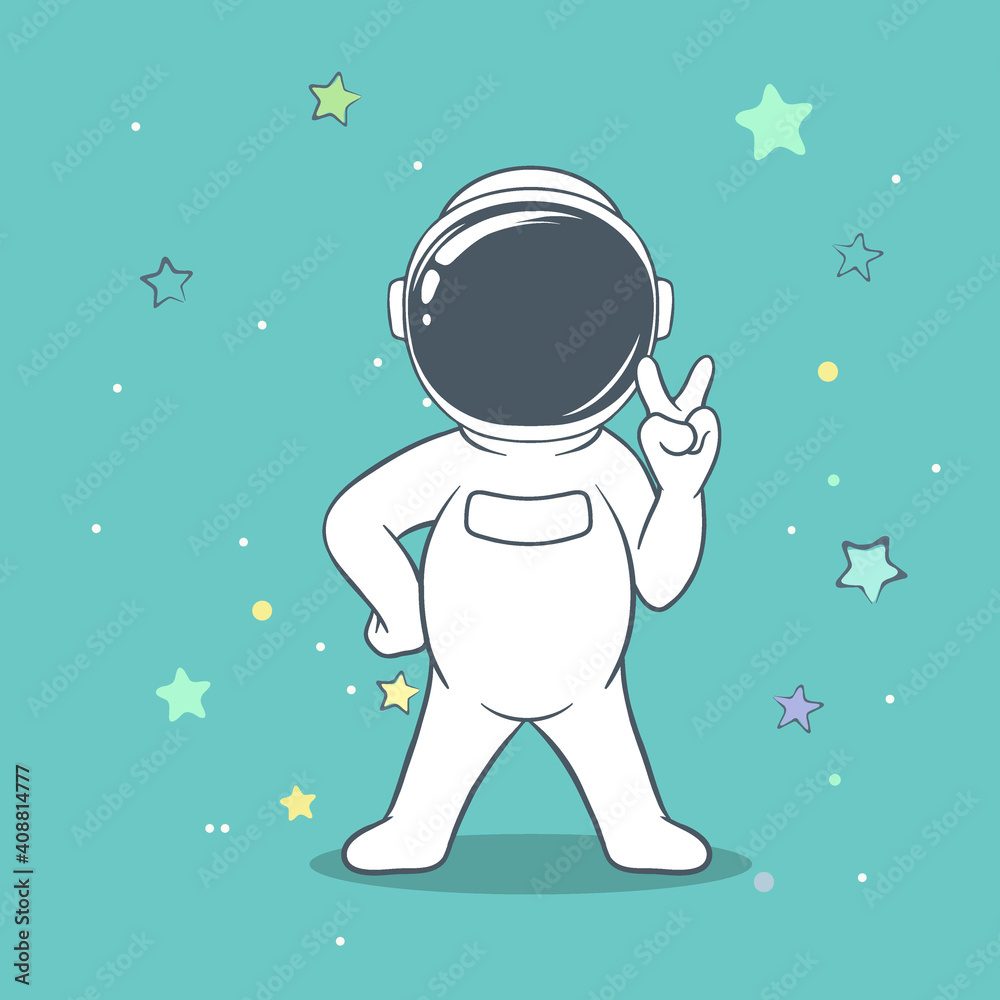 astronaut shows us a peace sign astronaut shows us a peace sign