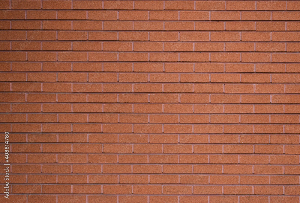 Obraz premium Red brick background texture close up
