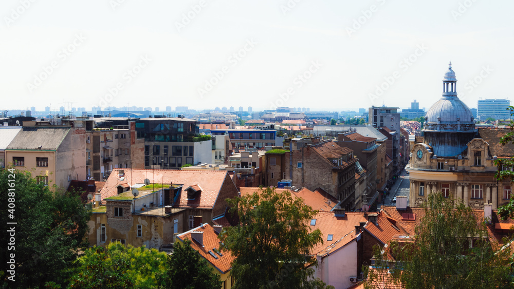 panorama of Zagreb