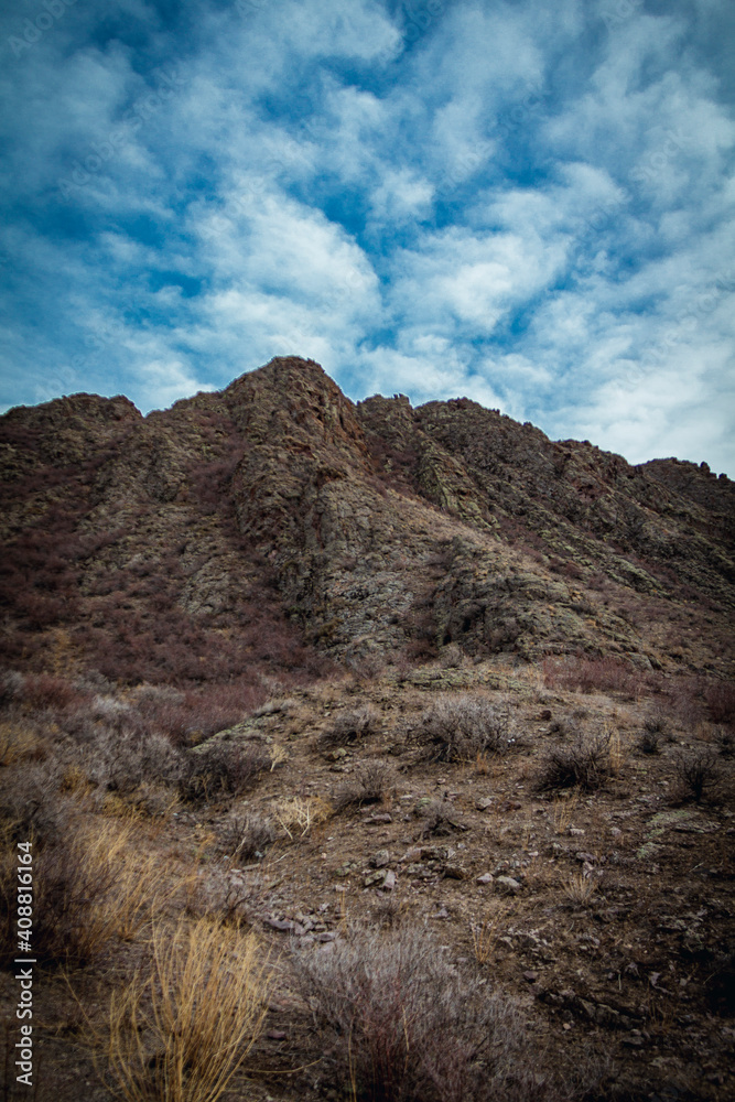 landscape of the mountains