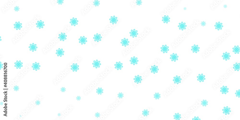 Light Green vector natural layout with flowers. Light Green vector natural layout with flowers.