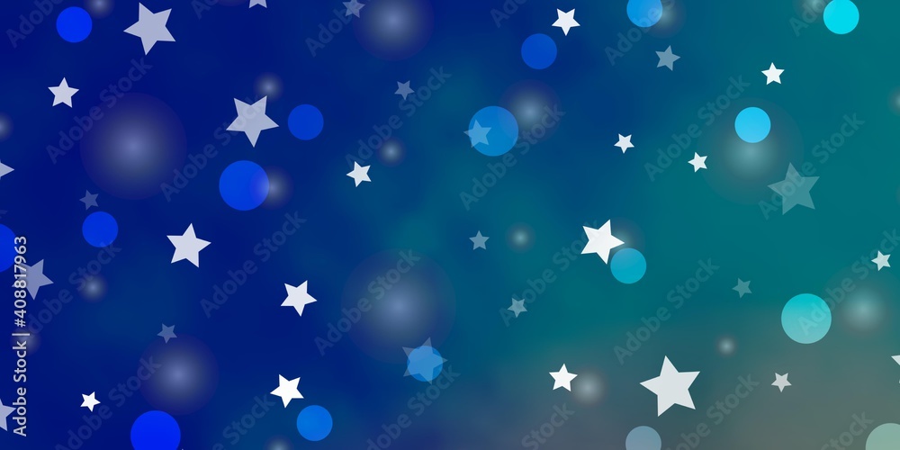 Light Blue, Red vector texture with circles, stars. Light Blue, Red vector texture with circles, stars.