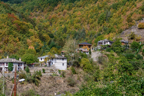 Old bulgarian style  village houses