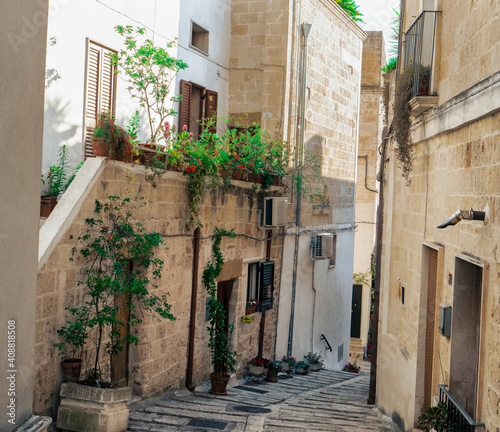 Oria. Small medieval center, Jewish quarter. Puglia, Apulia, Italy photo