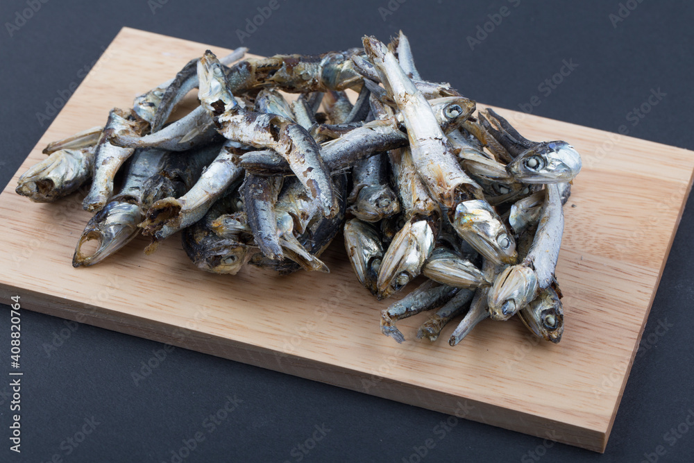 Dried broth anchovies used in Korean cuisine. Dried broth anchovies used in Korean cuisine.
