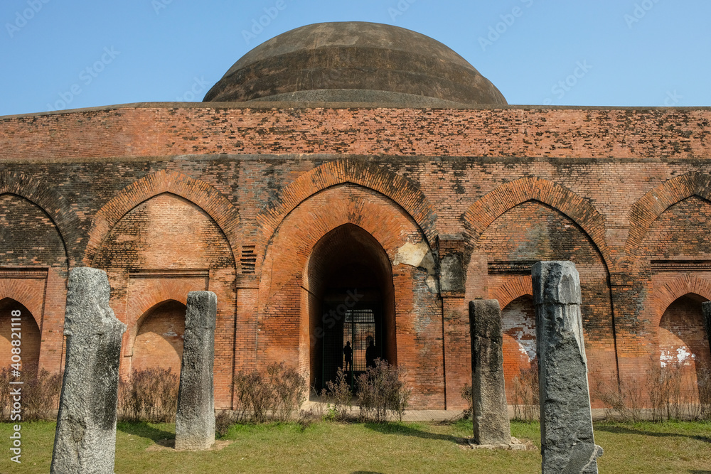 Chika Masjid are the ruins of a small mosque that was the capital of the Muslim Nawabs of Bengal in the 13th to 16th centuries in Gaur, West Bengal, India.