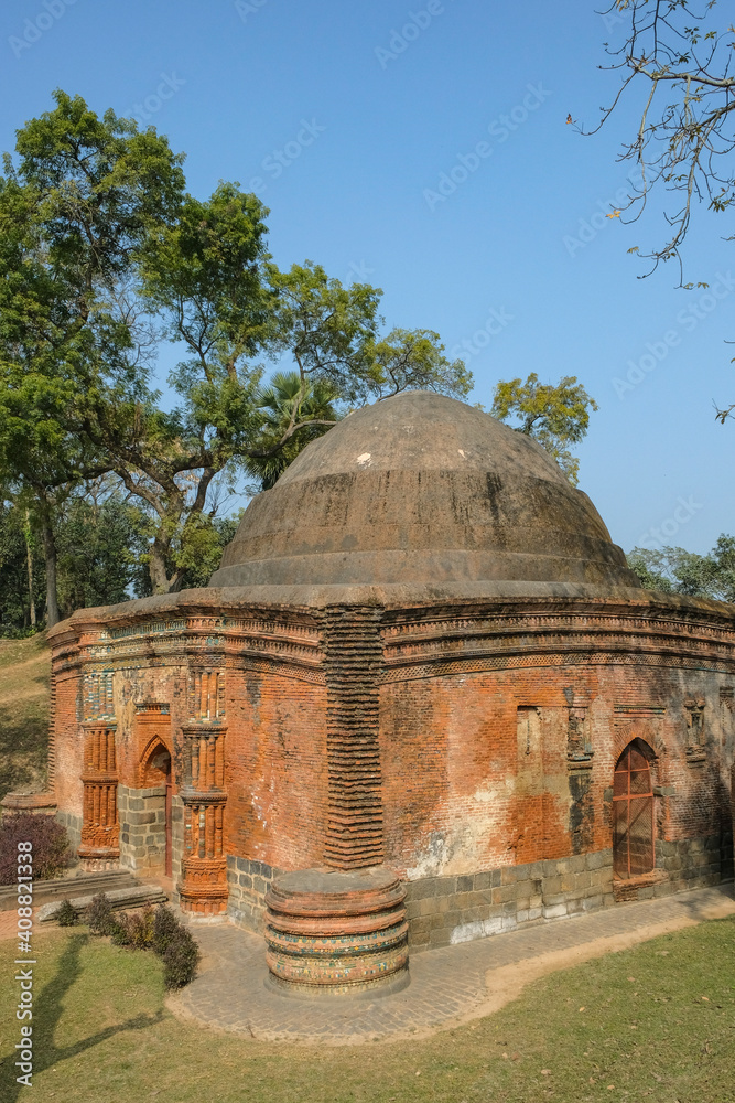 Gumti Darwaza ruins of what was the capital of the Muslim Nawabs of Bengal in the 13th to 16th centuries in Gour, West Bengal, India.