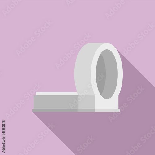 Magnetic resonance imaging equipment icon. Flat illustration of magnetic resonance imaging equipment vector icon for web design