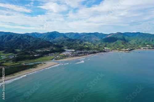 高知県黒潮町 入野海岸の風景