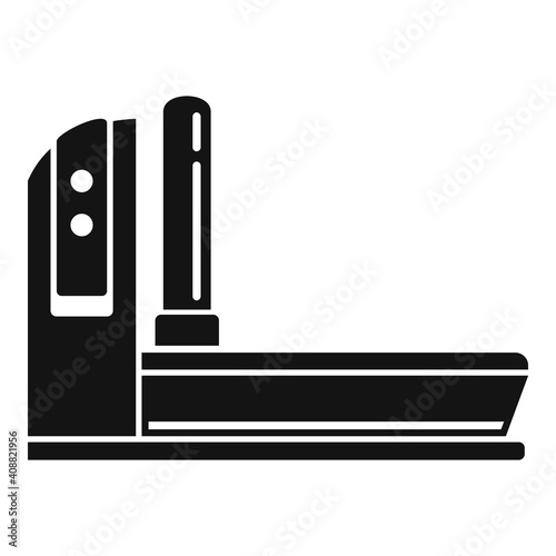 Magnetic resonance imaging device icon. Simple illustration of magnetic resonance imaging device vector icon for web design isolated on white background