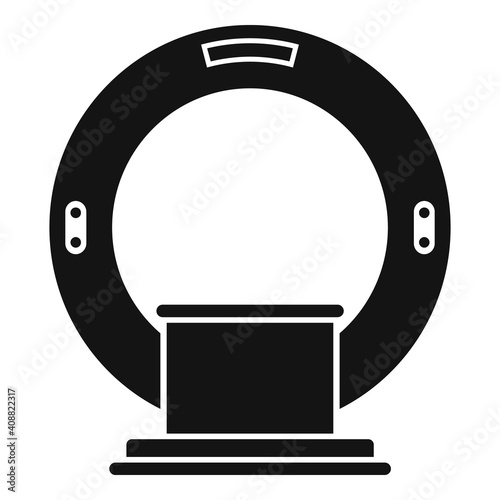 Magnetic resonance imaging diagnostic icon. Simple illustration of magnetic resonance imaging diagnostic vector icon for web design isolated on white background