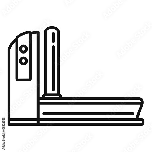 Magnetic resonance imaging device icon. Outline magnetic resonance imaging device vector icon for web design isolated on white background