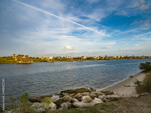 The Intercoastal  Waterway  from Hershel B King Park at Flagler Florida