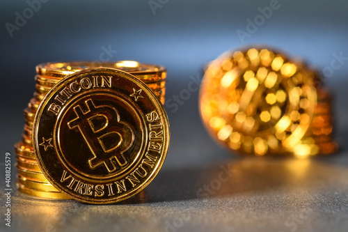 Finances argent bitcoin piece jeton valeur echange cryptomonnaie