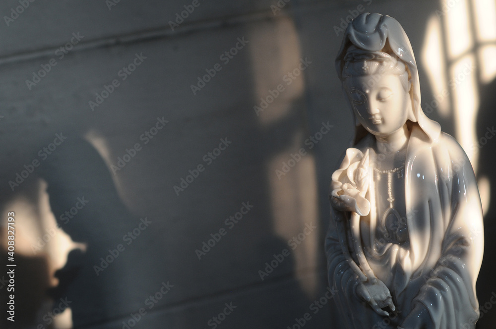 Guanyin statue in the temple