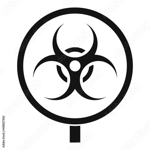 Biohazard sign icon. Simple illustration of biohazard sign vector icon for web design isolated on white background