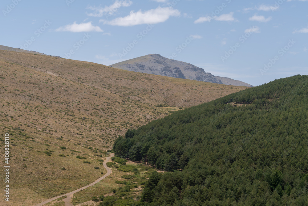 Fototapeta premium mountainous landscape in Sierra Nevada,