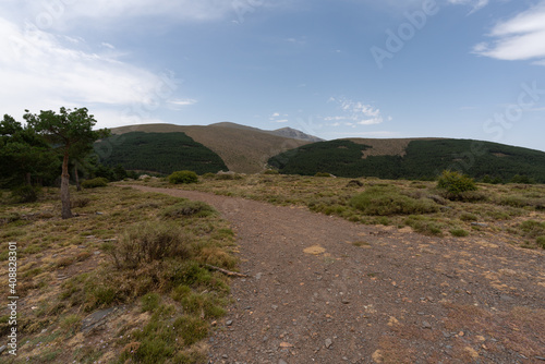 mountainous landscape in Sierra Nevada,