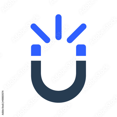 Magnet, magnetism icon