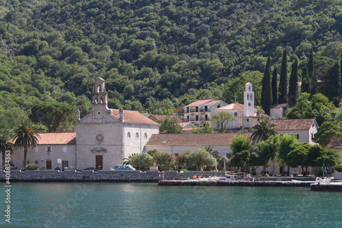 Montenegro Bay of Kotor view from the yacht