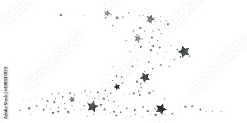 Abstract star of confetti. Falling starry background.