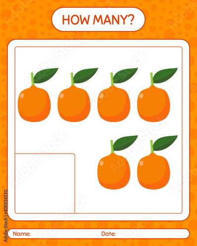How many counting game with imbe. worksheet for preschool kids, kids activity sheet, printable worksheet