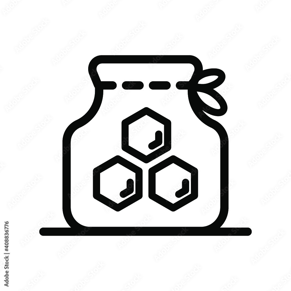 Honey bottle outline icon, vector line illustration for shop and symbol of manufacturing of honey . Traditional sweets and candy. Honey bottle outline icon, vector line illustration for shop and symbol of manufacturing of honey . Traditional sweets and candy.