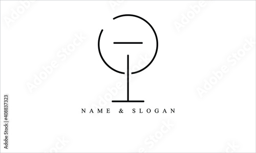OI, IO, O, I abstract letters logo monogram