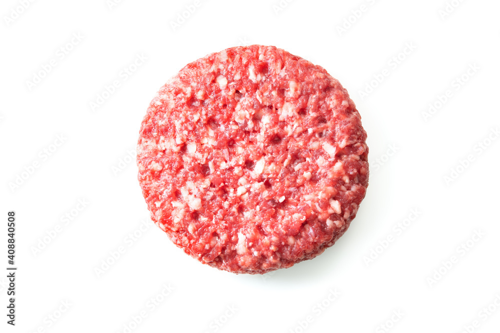 Fresh raw burger patty Fresh raw burger patty