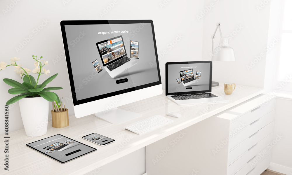 Responsive devices mock up Responsive devices mock up