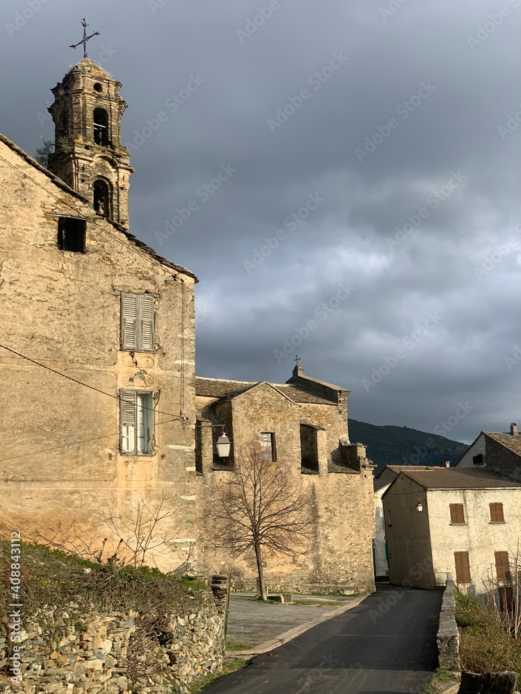 church of Saint Siméon village Moita Corsica France