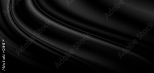 Czarny luksusowy tkaniny tło z kopii przestrzenią