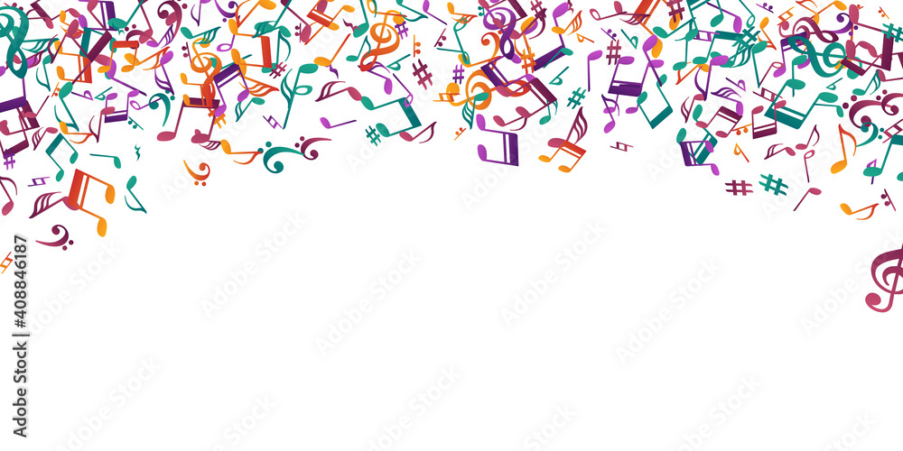 Music note icons vector background. Audio Music note icons vector background. Audio