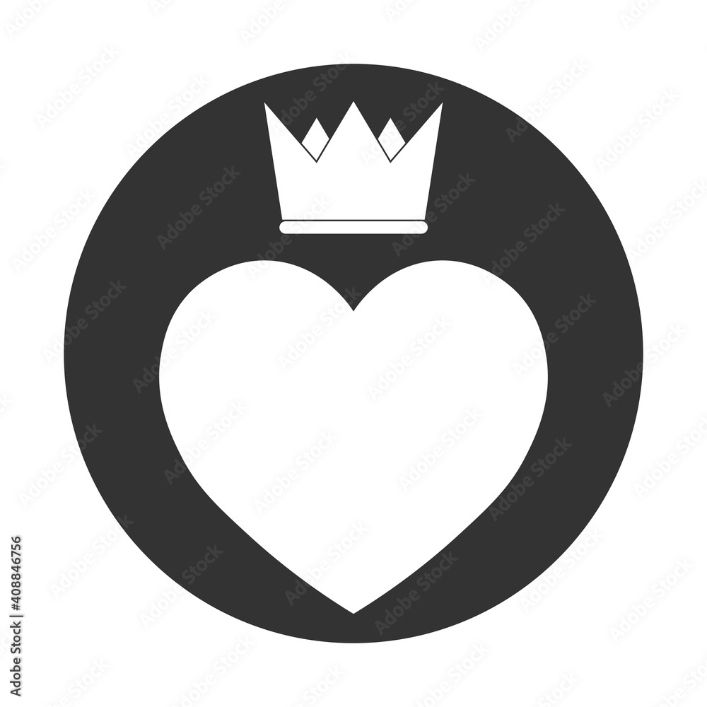 Simple illustration of heart icon for St. Valentines Day Simple illustration of heart icon for St. Valentines Day