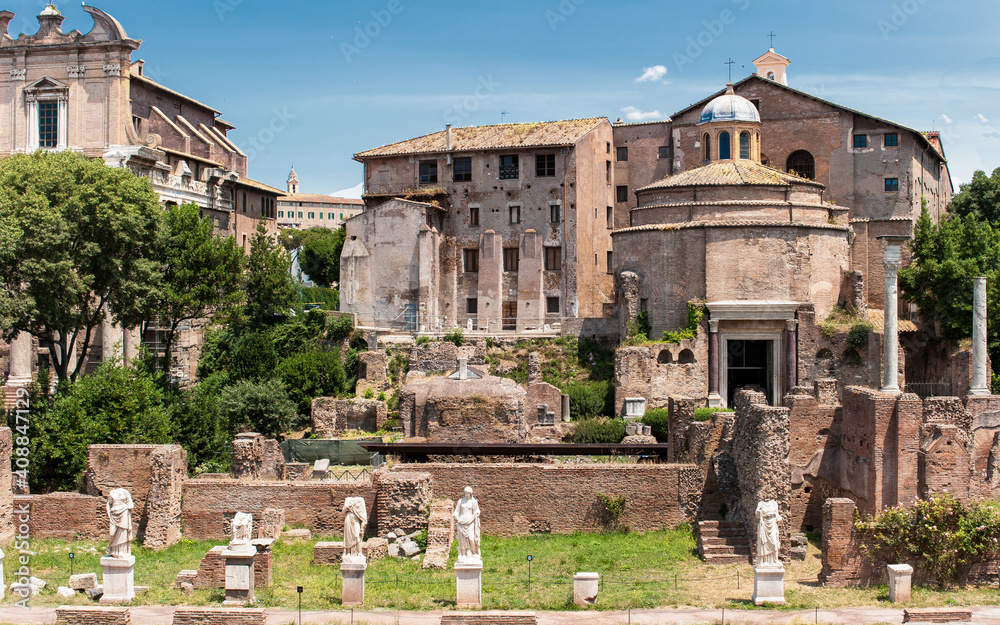 Haus der Vestalinnen im Forum Romanum in Rom