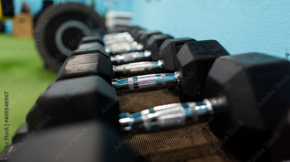 Naklejka premium Material to train in a gym