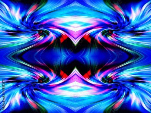 Foto Cosmic whirlwind.  Eddy currents in blue.
