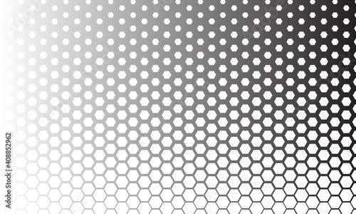 Abstract Hexagon Black Background Hexagon Texture Effect Free Vector