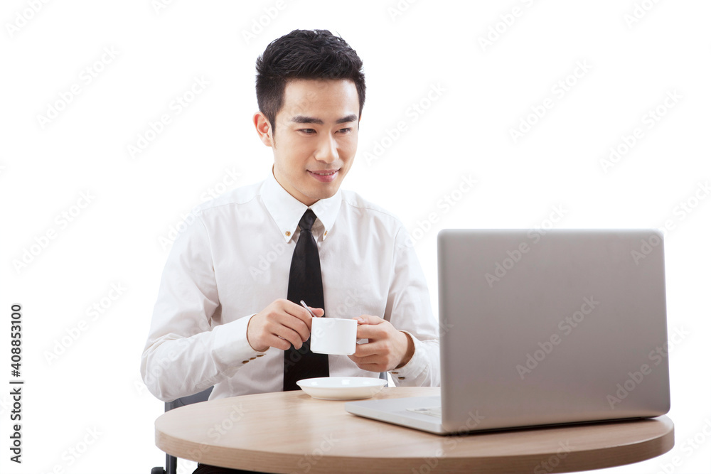 Business people to drink coffee Business people to drink coffee