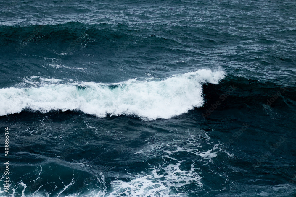Ocean sea wave blue dark seaside