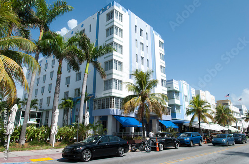 Miami South Beach Ocean Drive Traffic © Ramunas