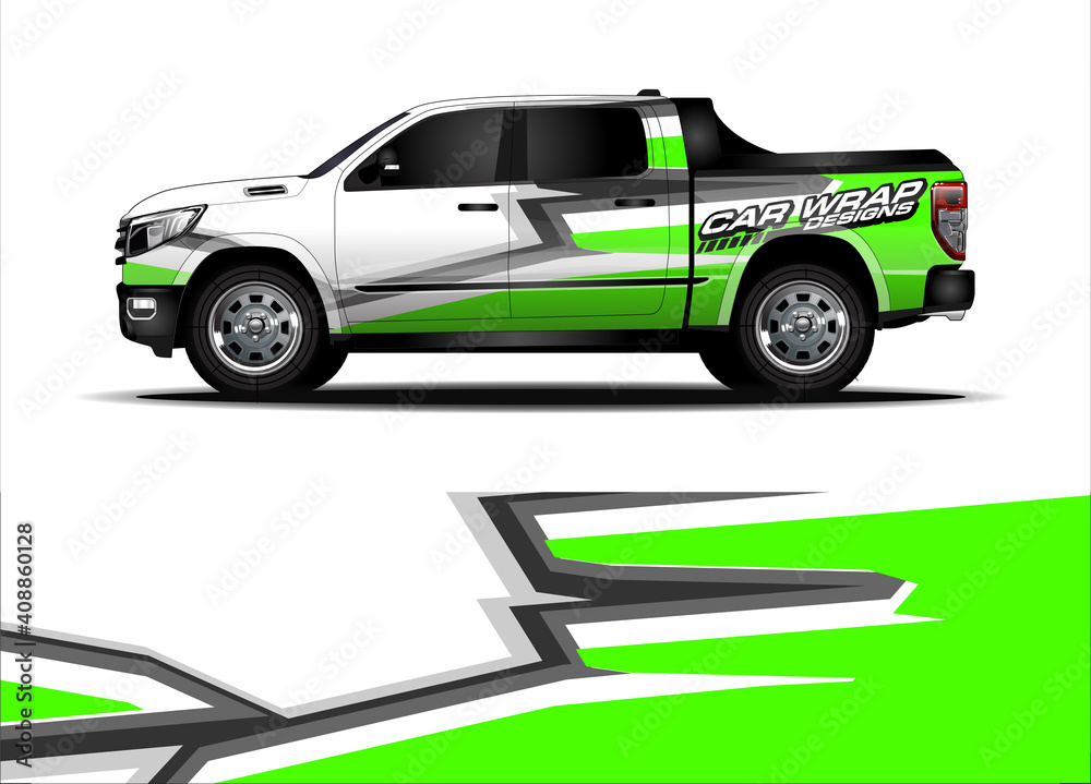 Naklejka premium abstract background vector for racing car wrap design and vehicle livery 